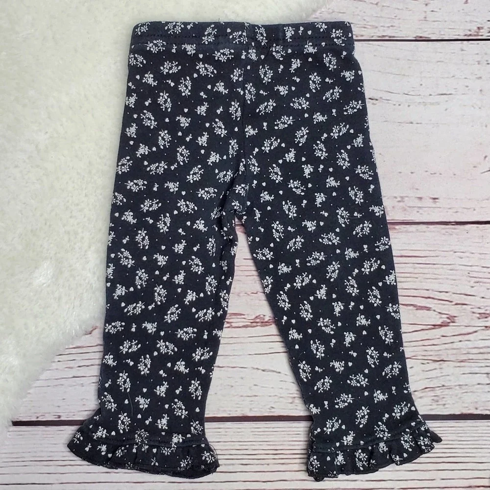 Carter's Floral Print Pants Bundle 3 Pairs 3-6 Mo